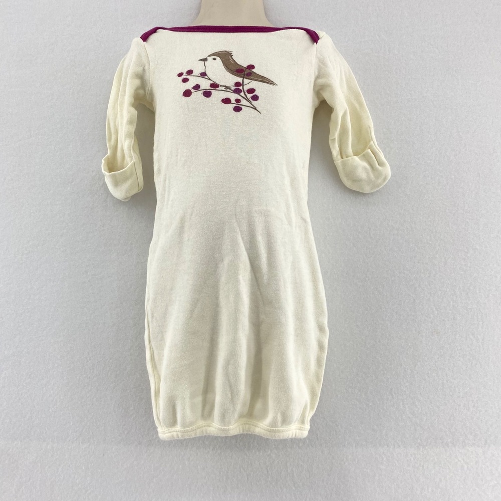Touched‎ by Nature Gown Organic Cotton Bird Print Sleep Sack 0-6M